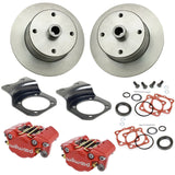 Vw Bug Rear Red Wilwood Disc Brake Kit 1968 - 1979, 4 Lug Vw Pattern - Moore Parts