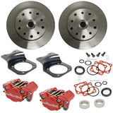 Vw Bug Rear Red Wilwood Disc Brake Kit 1968 - 1979, 5 Lug Porsche/Chevy Pattern - Moore Parts