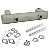 Vw Bug Stock Muffler W/Chrome Tips & Hardware 1966 - 71 - 1300 - 1600cc Engines - Moore Parts