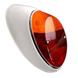 Vw Bug Tail Light Assemblies 1962 - 67 Amber, Red Euro Lens L/R, Pair - Moore Parts