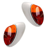 Vw Bug Tail Light Assemblies 1962 - 67 Amber, Red Euro Lens L/R, Pair - Moore Parts