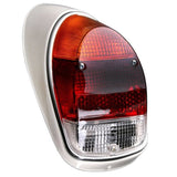 Vw Bug Tail Light Assemblies 1968 - 70 Amber, Red Euro Lens L/R, Pair - Moore Parts