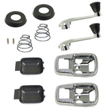 Vw Bug Window Winder / Door Handle Kit. 1967, Black Trim - Moore Parts