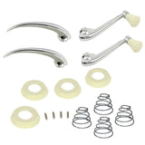 Vw Bug Window Winder / Door Handle Kit. To 1966, Ivory Trim - Moore Parts