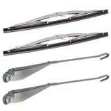 Vw Bug Wiper Arms & Blades, Left & Right Side, Vw Bug 65 - 67 - Moore Parts