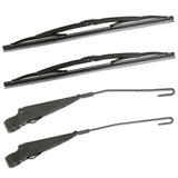 Vw Bug Wiper Arms & Blades, Left & Right Side, Vw Bug 73 - 77, SB 1971 - 72 - Moore Parts