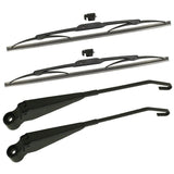 Vw Bug Wiper Arms & Blades, Left & Right Side, Vw Super Beetle 1973 - 79 - Moore Parts