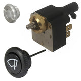 Vw Bug Wiper Switch Kit, Includes Switch, 14mm Nut & Black Knob 1968 - 71 - Moore Parts
