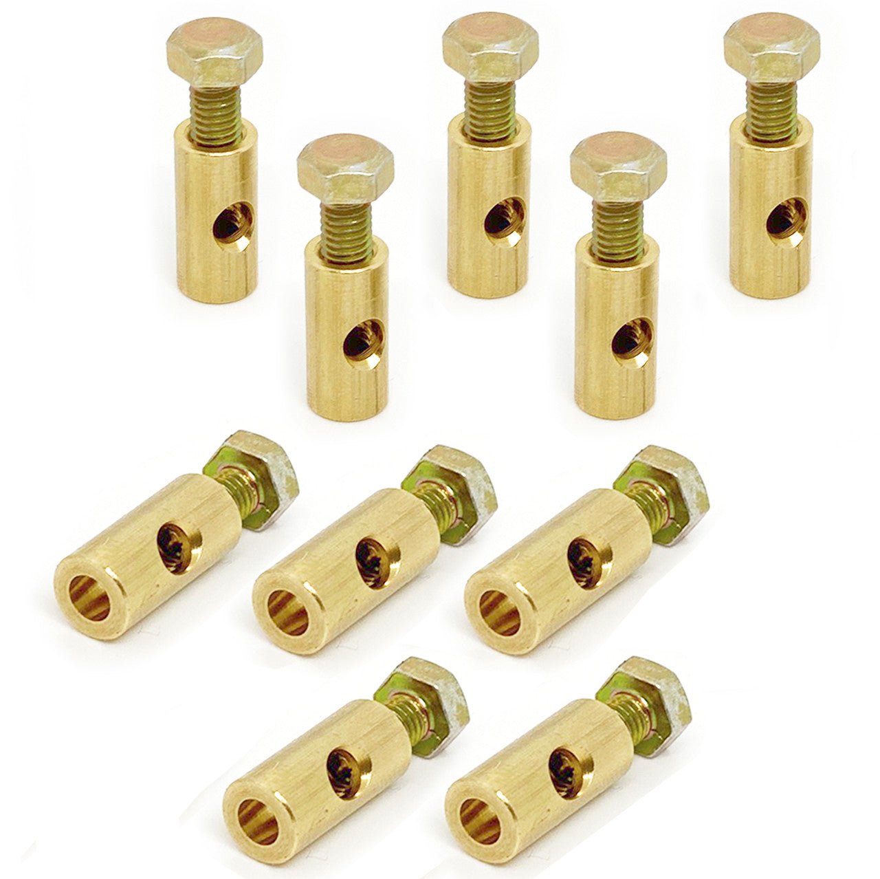 Vw Carburetor Barrel Nut Solex 30PICT, 34PICT. Vw Heater Cable Nut, 10 Pack - Moore Parts