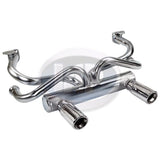 Vw Galvanized 2 Tip Deluxe Exhaust System, Air - cooled Volkswagen Beetle & Ghia - Moore Parts