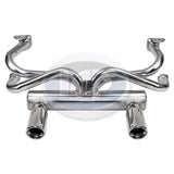 Vw Galvanized 2 Tip Deluxe Exhaust System, Air - cooled Volkswagen Beetle & Ghia - Moore Parts