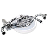 Vw Galvanized 2 Tip Deluxe Exhaust System, Air - cooled Volkswagen Beetle & Ghia - Moore Parts